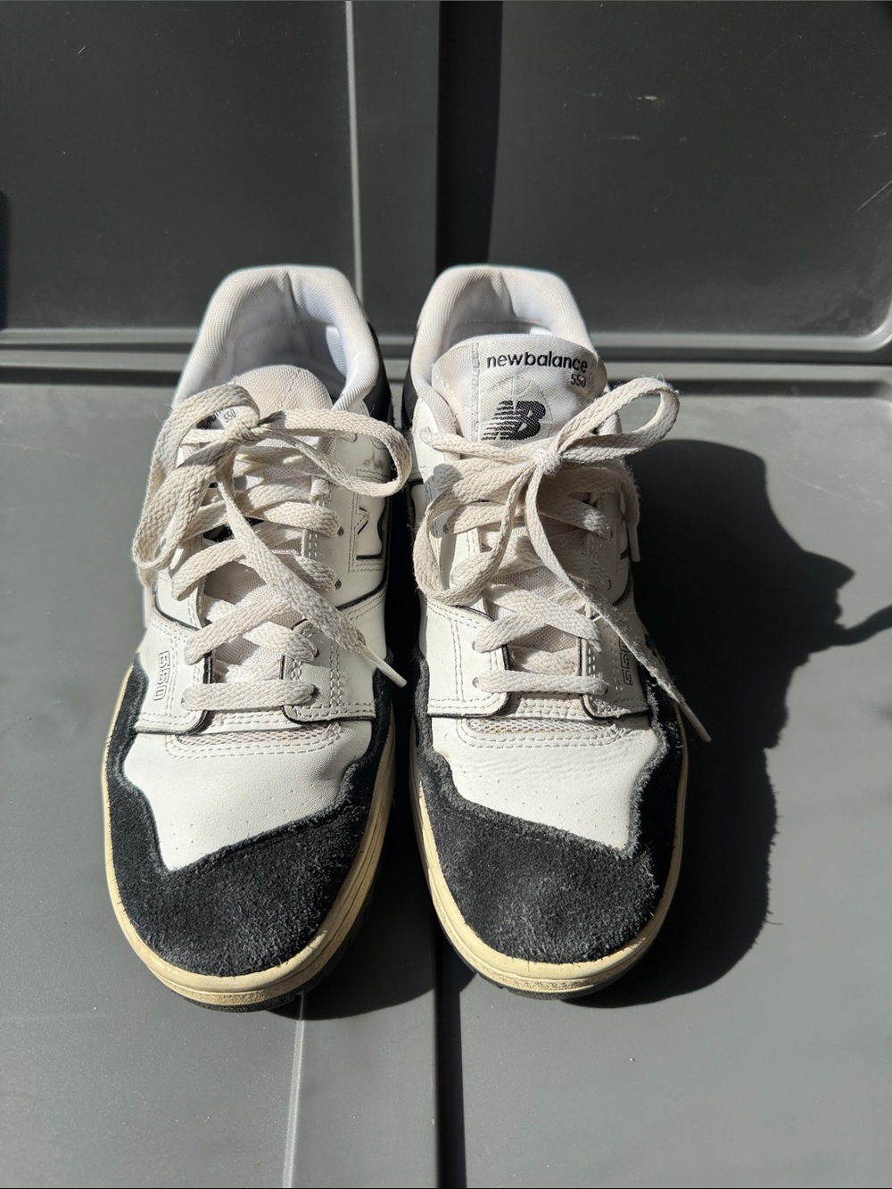 New Balance Kids Sneakers in White and Black